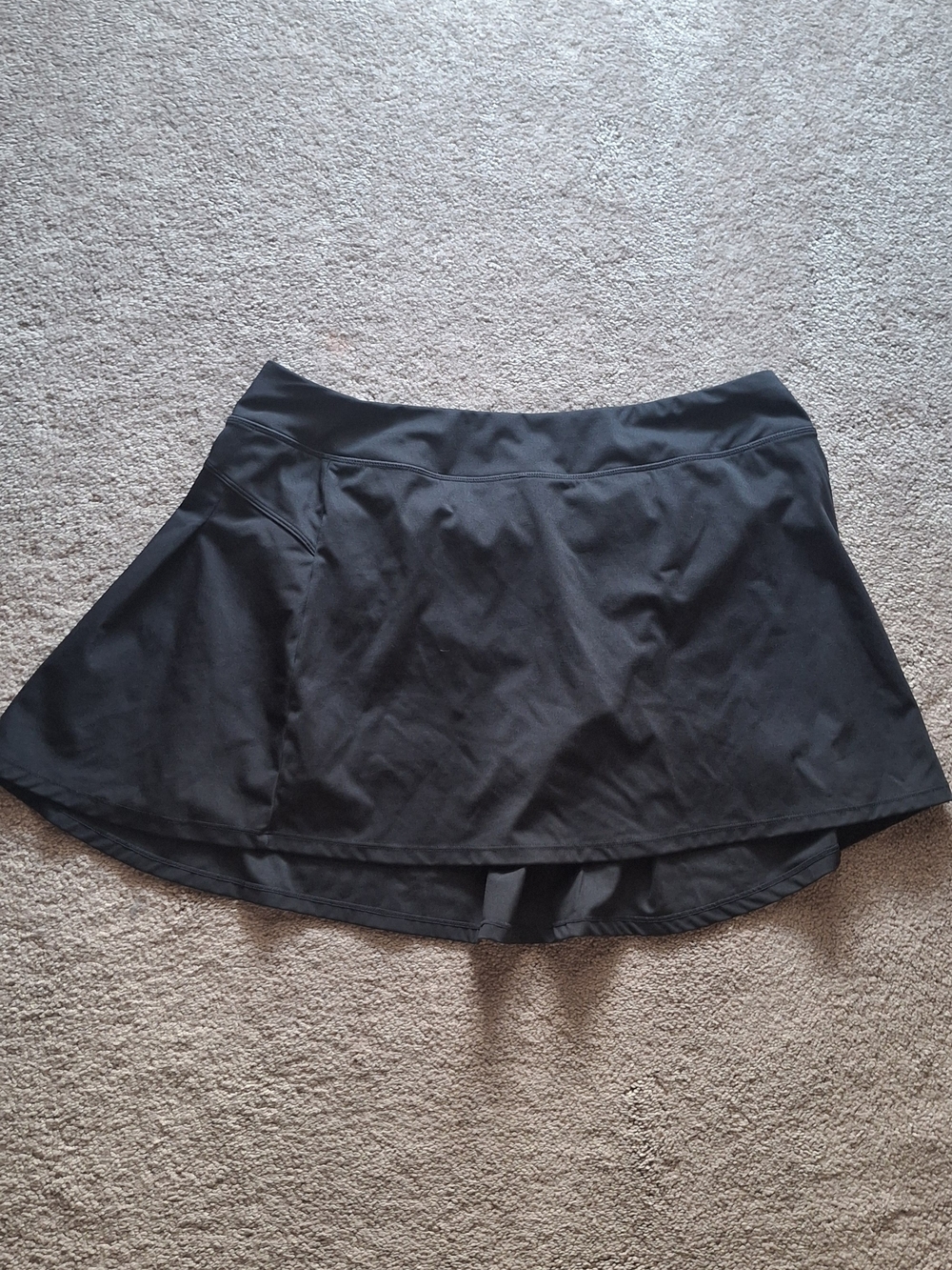 Stelle Black Women's XXL Athletic Skirt with Built-In Shorts